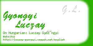 gyongyi luczay business card